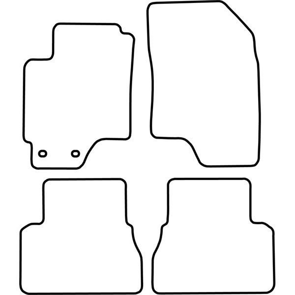 Textilmatta, kupé, Fram och bak Autostyle TM DW516V AutoStyle