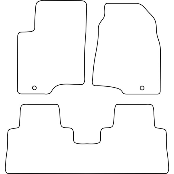 Textilmatta, kupé, Fram och bak Autostyle TM DW517V AutoStyle
