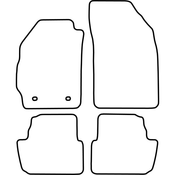 Textilmatta, kupé, Fram och bak Autostyle TM DW518V AutoStyle
