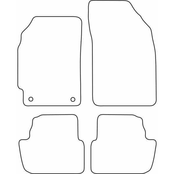Textilmatta, kupé, Fram och bak Autostyle TM DW518V AutoStyle Textilmatta, kupé, Fram och bak Autostyle TM DW518V AutoStyle