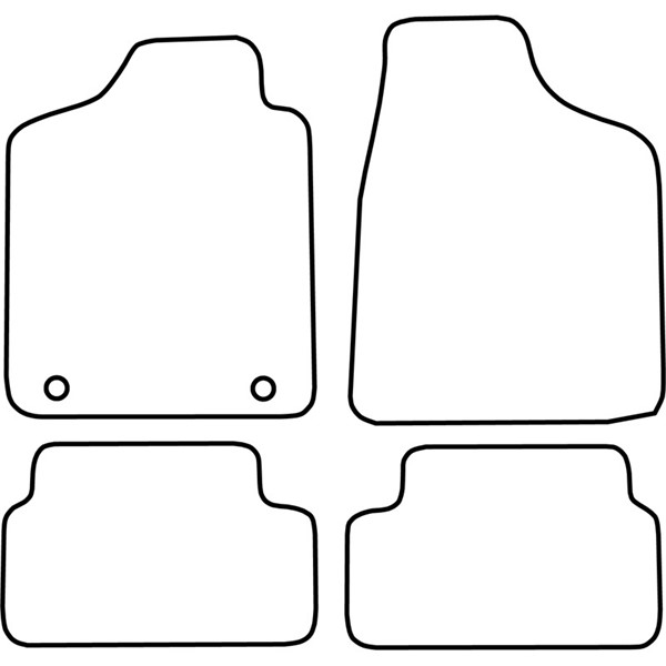 Textilmatta, kupé, Fram och bak Autostyle TM FI502V AutoStyle