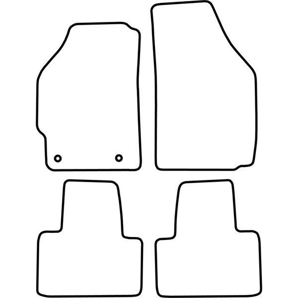 Textilmatta, kupé, Fram och bak Autostyle TM FI503V AutoStyle