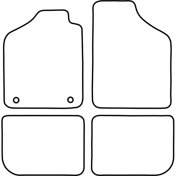 Textilmatta, kupé, Fram och bak Autostyle TM FI506V AutoStyle