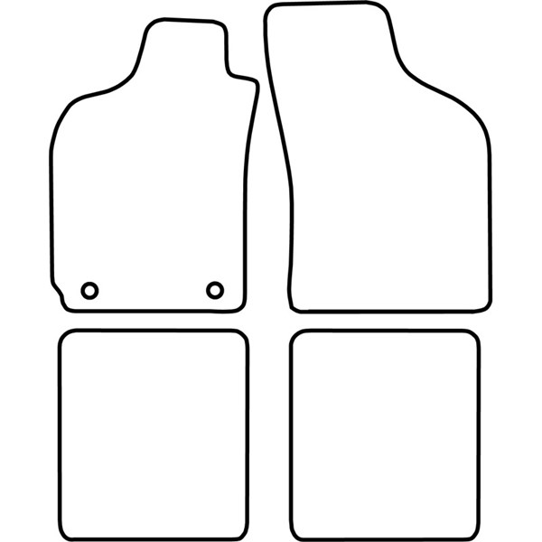 Textilmatta, kupé, Fram och bak Autostyle TM FI511V AutoStyle