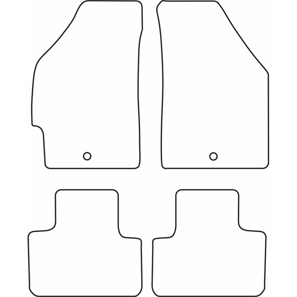 Textilmatta, kupé, Fram och bak Autostyle TM FI513V AutoStyle