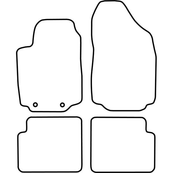 Textilmatta, kupé, Fram och bak Autostyle TM FI517V AutoStyle