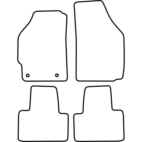 Textilmatta, kupé, Fram och bak Autostyle TM FI518V AutoStyle