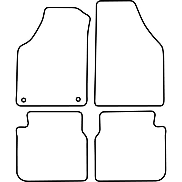 Textilmatta, kupé, Fram och bak Autostyle TM FI520V AutoStyle