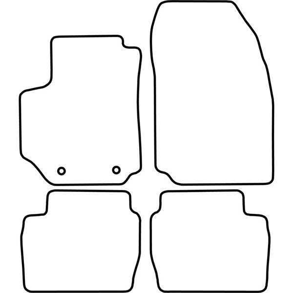Textilmatta, kupé, Fram och bak Autostyle TM FI522V AutoStyle