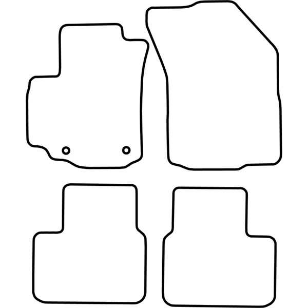 Textilmatta, kupé, Fram och bak Autostyle TM FI524V AutoStyle
