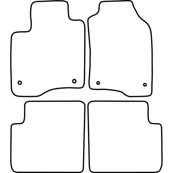 Textilmatta, kupé, Fram och bak Autostyle TM FI533V AutoStyle
