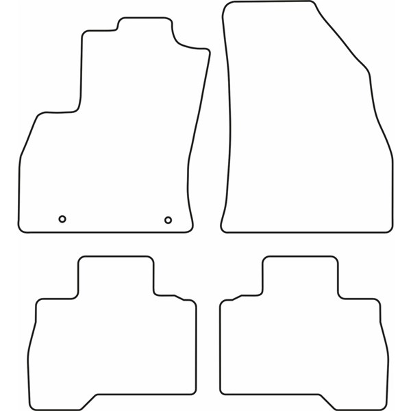 Textilmatta, kupé, Fram och bak Autostyle TM FI536V AutoStyle