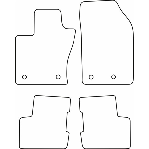 Textilmatta, kupé, Fram och bak Autostyle TM FI539V AutoStyle Textilmatta, kupé, Fram och bak Autostyle TM FI539V AutoStyle