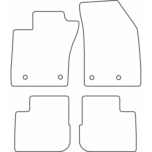 Textilmatta, kupé, Fram och bak Autostyle TM FI546V AutoStyle