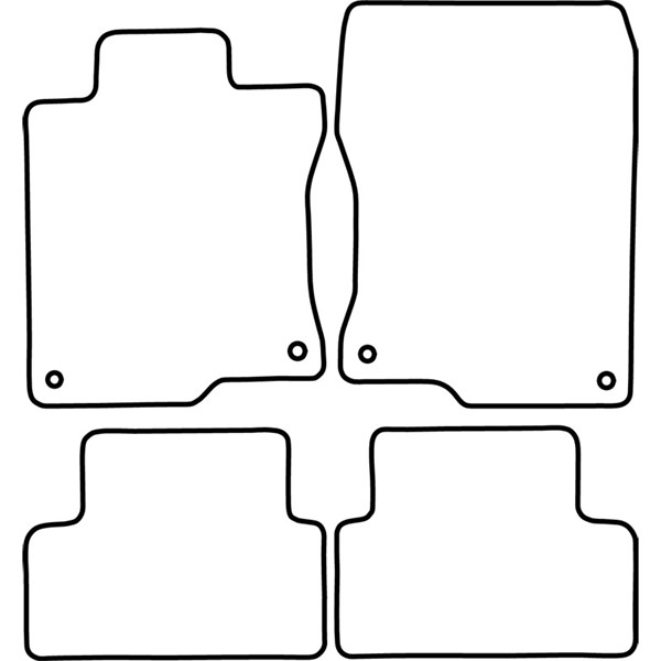 Textilmatta, kupé, Fram och bak Autostyle TM FI547V AutoStyle