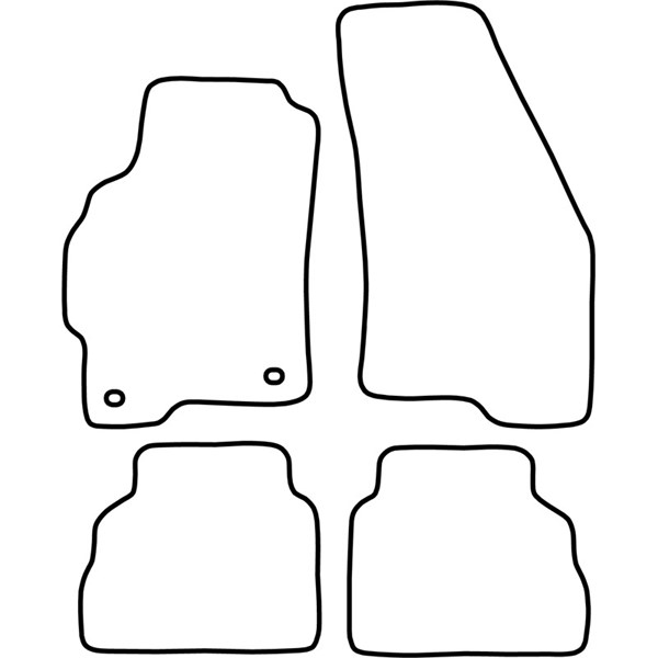Textilmatta, kupé, Fram och bak Autostyle TM FO502V AutoStyle Textilmatta, kupé, Fram och bak Autostyle TM FO502V AutoStyle