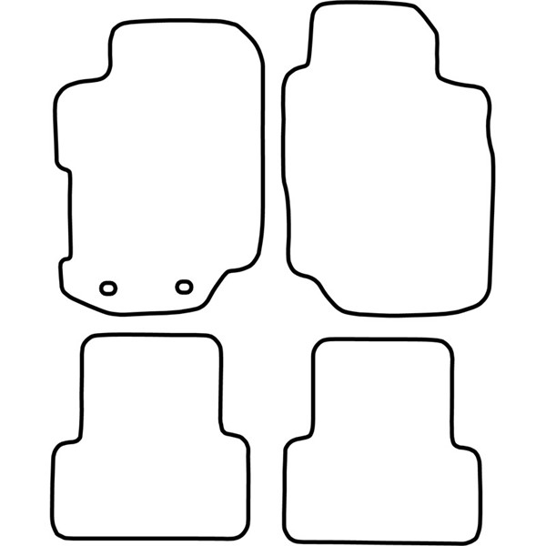 Textilmatta, kupé, Fram och bak Autostyle TM FO515V AutoStyle