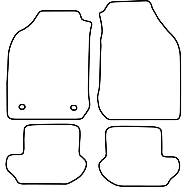 Textilmatta, kupé, Fram och bak Autostyle TM FO516V AutoStyle