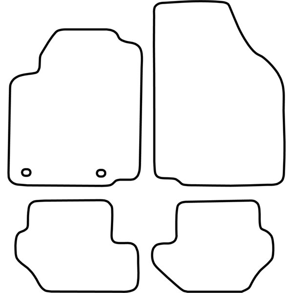 Textilmatta, kupé, Fram och bak Autostyle TM FO519V AutoStyle Textilmatta, kupé, Fram och bak Autostyle TM FO519V AutoStyle