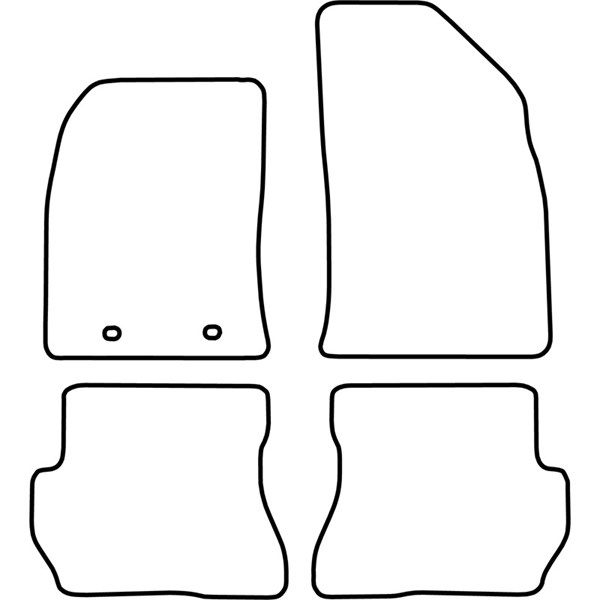 Textilmatta, kupé, Fram och bak Autostyle TM FO524V AutoStyle