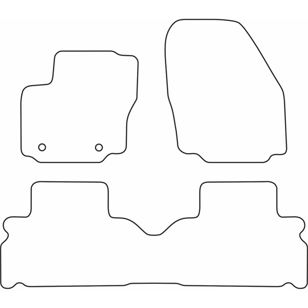 Textilmatta, kupé, Fram och bak Autostyle TM FO533V AutoStyle