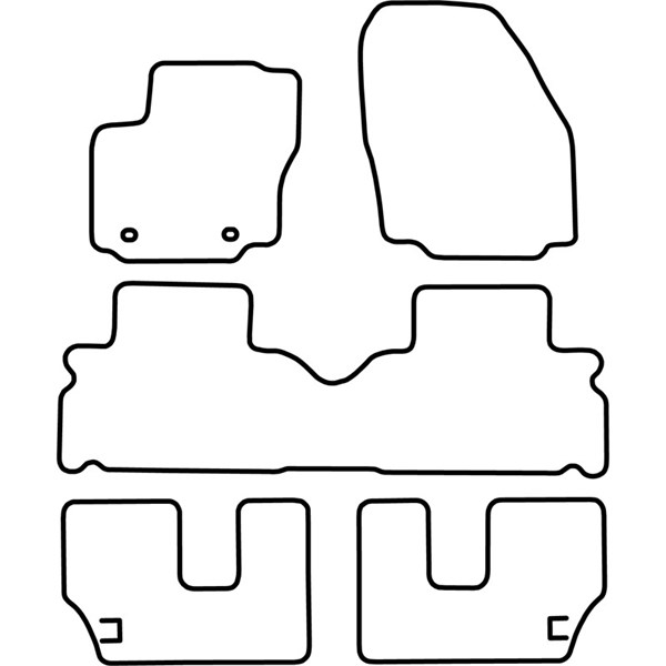 Textilmatta, kupé, Fram och bak Autostyle TM FO534V AutoStyle
