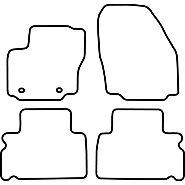 Textilmatta, kupé, Fram och bak Autostyle TM FO535V AutoStyle