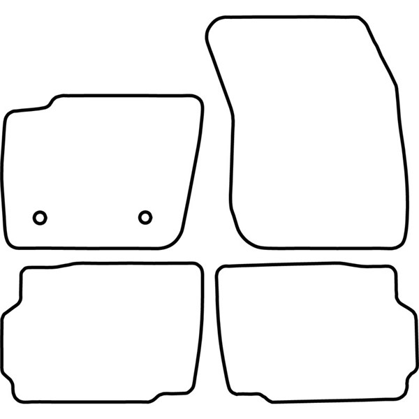 Textilmatta, kupé, Fram och bak Autostyle TM FO550V AutoStyle