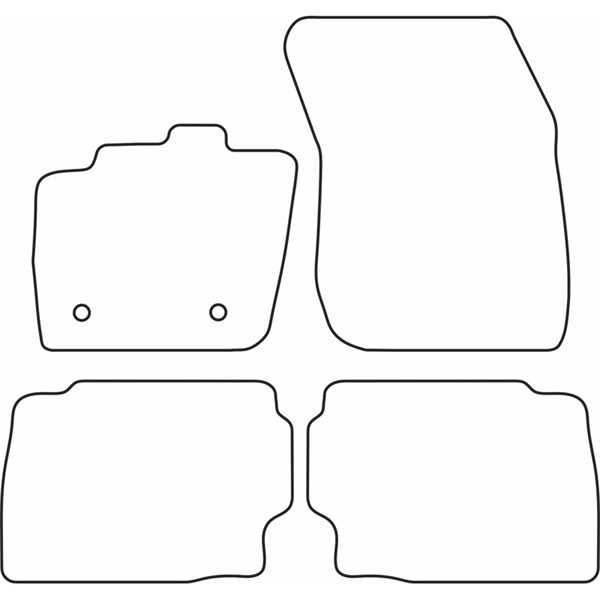 Textilmatta, kupé, Fram och bak Autostyle TM FO550V AutoStyle