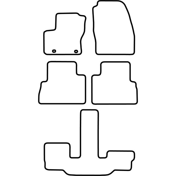 Textilmatta, kupé, Fram och bak Autostyle TM FO552V AutoStyle