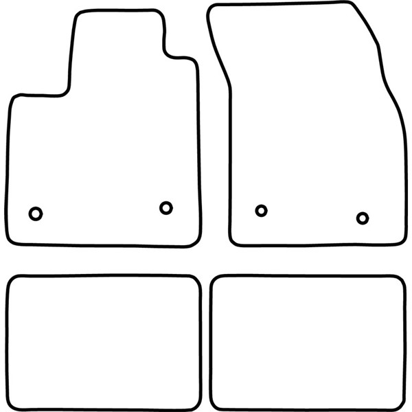Textilmatta, kupé, Fram och bak Autostyle TM FO568V AutoStyle