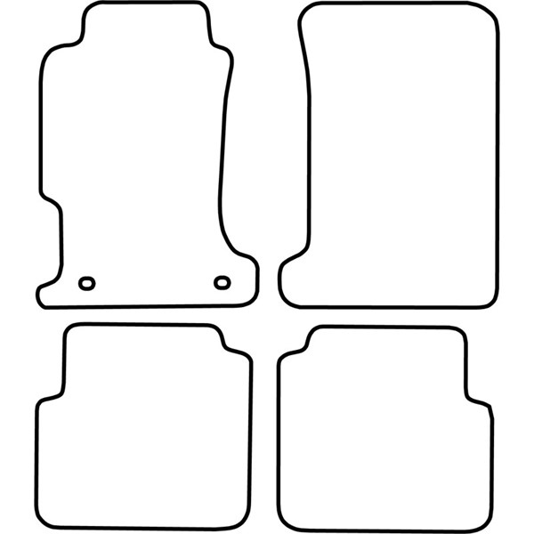 Textilmatta, kupé, Fram och bak Autostyle TM HO500V AutoStyle Textilmatta, kupé, Fram och bak Autostyle TM HO500V AutoStyle