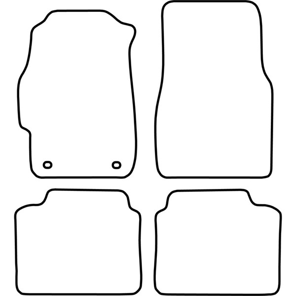Textilmatta, kupé, Fram och bak Autostyle TM HO509V AutoStyle