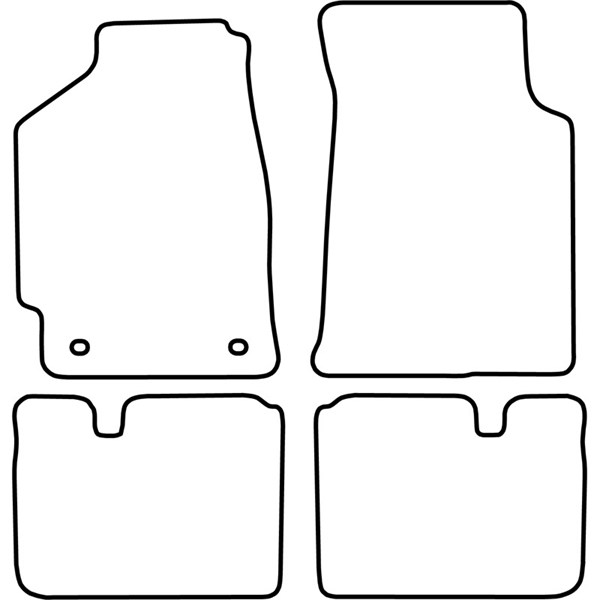 Textilmatta, kupé, Fram och bak Autostyle TM HO512V AutoStyle