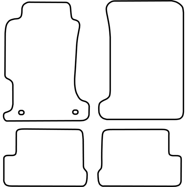 Textilmatta, kupé, Fram och bak Autostyle TM HO515V AutoStyle