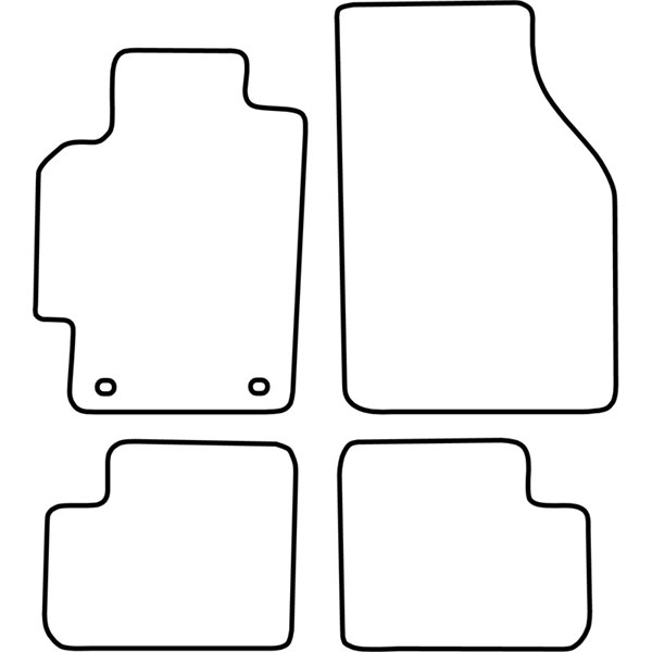 Textilmatta, kupé, Fram och bak Autostyle TM HO518V AutoStyle