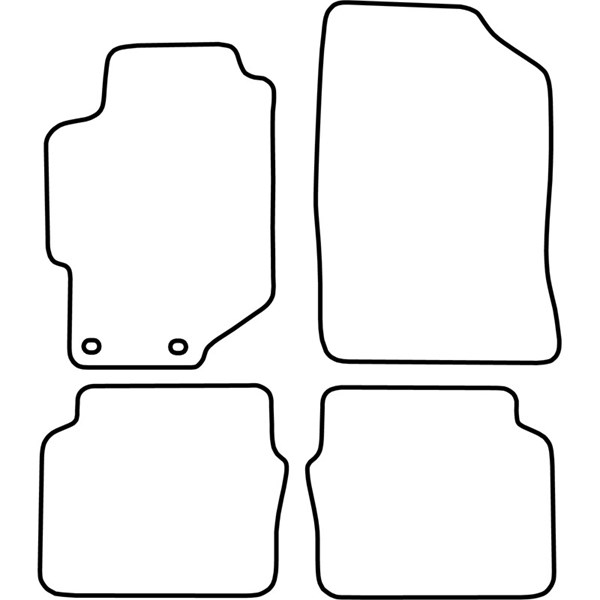 Textilmatta, kupé, Fram och bak Autostyle TM HO523V AutoStyle