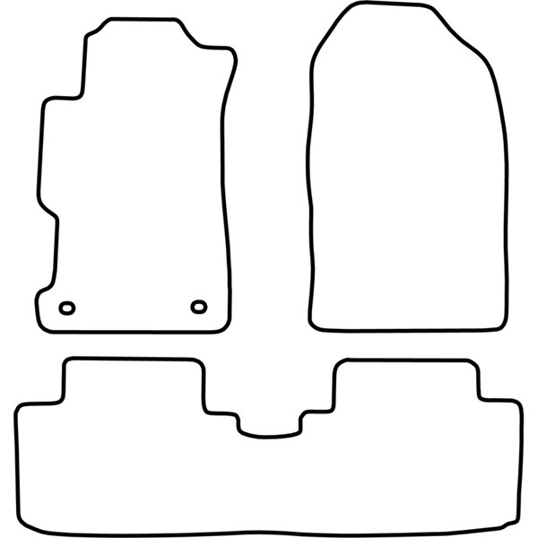 Textilmatta, kupé, Fram och bak Autostyle TM HO524V AutoStyle