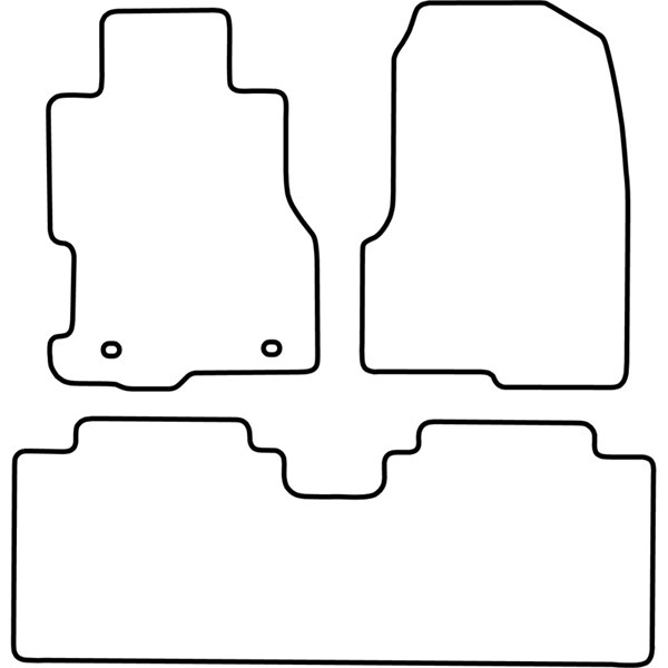 Textilmatta, kupé, Fram och bak Autostyle TM HO525V AutoStyle