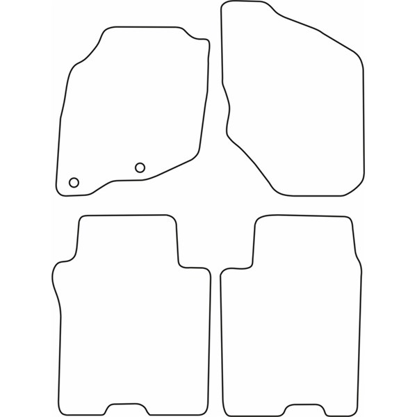 Textilmatta, kupé, Fram och bak Autostyle TM HO528V AutoStyle