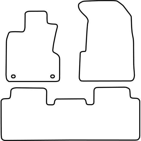 Textilmatta, kupé, Fram och bak Autostyle TM HO529V AutoStyle