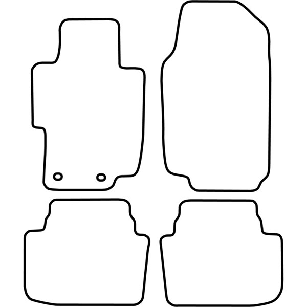 Textilmatta, kupé, Fram och bak Autostyle TM HO530V AutoStyle