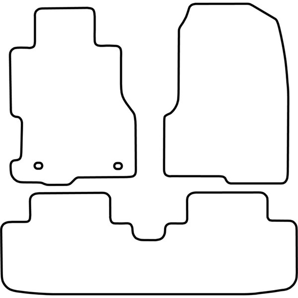 Textilmatta, kupé, Fram och bak Autostyle TM HO531V AutoStyle