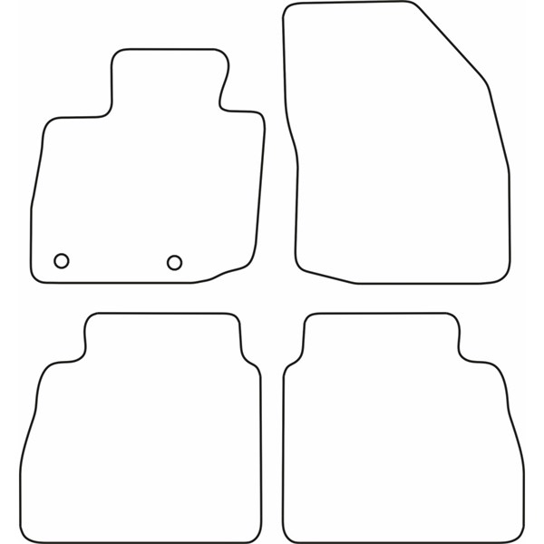 Textilmatta, kupé, Fram och bak Autostyle TM HO534V AutoStyle