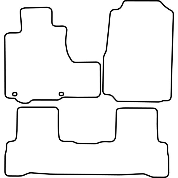 Textilmatta, kupé, Fram och bak Autostyle TM HO536V AutoStyle