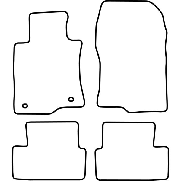 Textilmatta, kupé, Fram och bak Autostyle TM HO537V AutoStyle