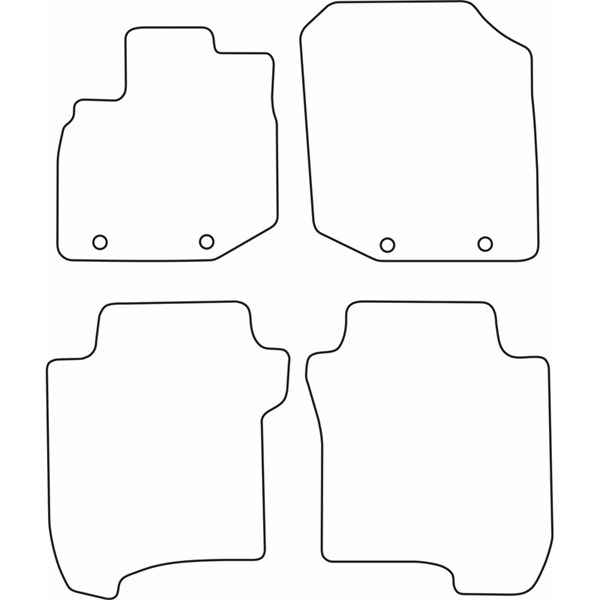 Textilmatta, kupé, Fram och bak Autostyle TM HO538V AutoStyle