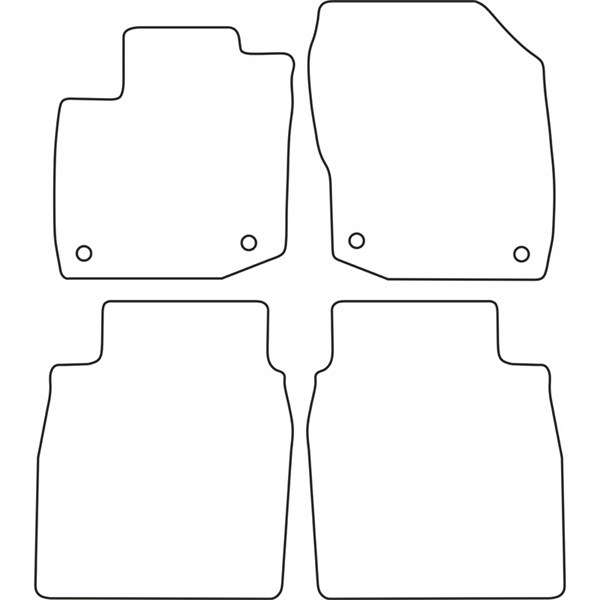 Textilmatta, kupé, Fram och bak Autostyle TM HO540V AutoStyle