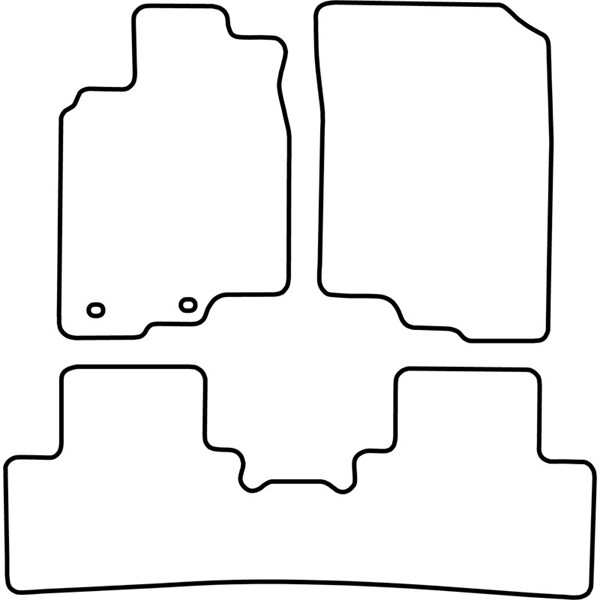 Textilmatta, kupé, Fram och bak Autostyle TM HO542V AutoStyle