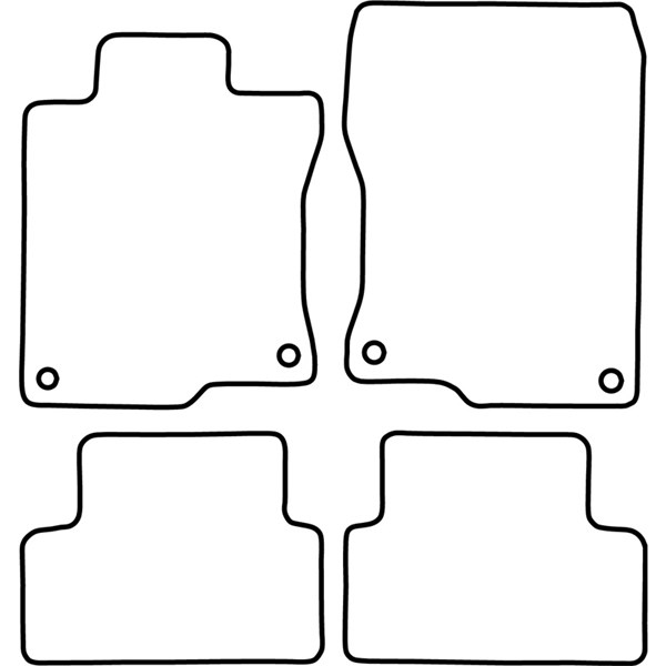 Textilmatta, kupé, Fram och bak Autostyle TM HO543V AutoStyle